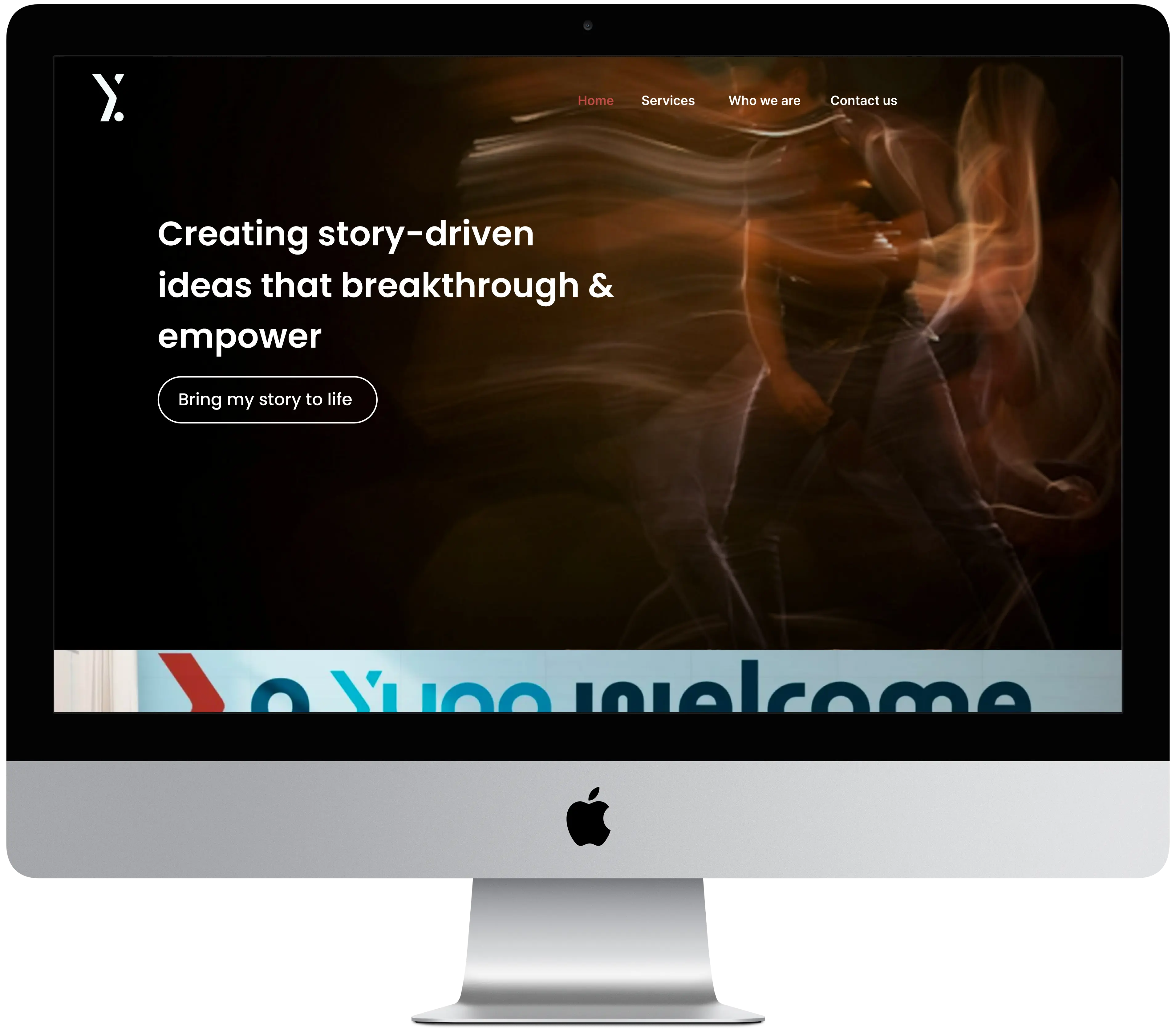 Yung Movement website desktop view